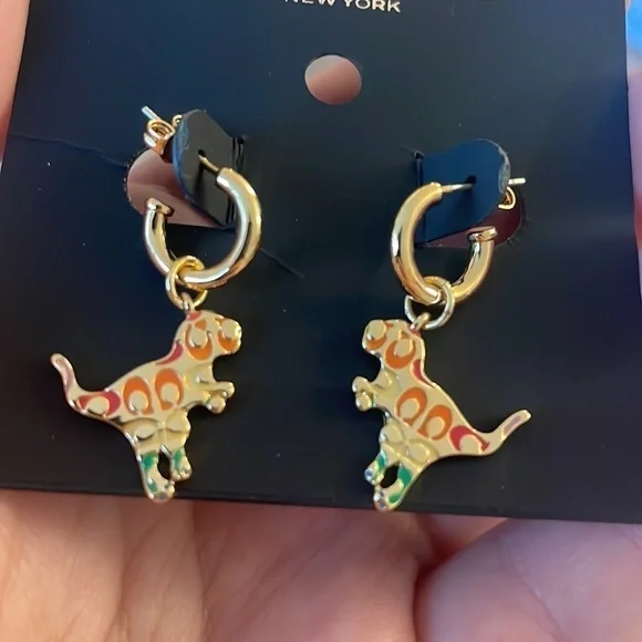 COACH Dinosaur earrings - Picture 2 of 2
